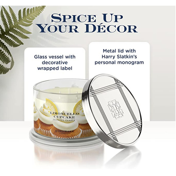 HomeWorx Limoncello Cupcake Scented 4-Wick Candle - Picture 4 of 7